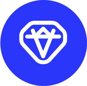 Diamond in a circle icon